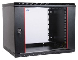 Шкаф коммутационный ЦМО ШРН-ЭКОНОМ (ШРН-Э-6.650-9005) настенный 6U 600x650мм пер.дв.стекл 65кг черный 600мм