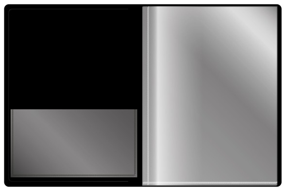 Папка с 80 прозр.вклад. Silwerhof Perlen 292981-73 A4 1мм карман сиреневый металлик