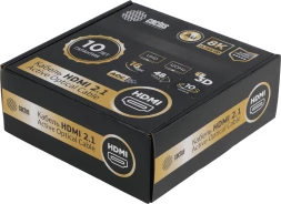 Кабель аудио-видео Cactus CS-HDMI-AOC-2.1-10 HDMI (m)/HDMI (m) 10м. позолоч.конт. черный
