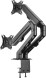 Кронштейн для мониторов Ultramounts UM729 черный 17&amp;quot;-27&amp;quot; макс.7кг крепление к столешнице поворот и наклон