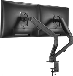 Кронштейн для мониторов Ultramounts UM729 черный 17"-27" макс.7кг крепление к столешнице поворот и наклон