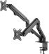 Кронштейн для мониторов Ultramounts UM729 черный 17&amp;quot;-27&amp;quot; макс.7кг крепление к столешнице поворот и наклон