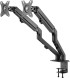 Кронштейн для мониторов Ultramounts UM729 черный 17&amp;quot;-27&amp;quot; макс.7кг крепление к столешнице поворот и наклон