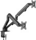 Кронштейн для мониторов Ultramounts UM729 черный 17&amp;quot;-27&amp;quot; макс.7кг крепление к столешнице поворот и наклон