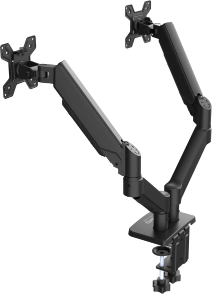Кронштейн для мониторов ЖК Buro BU-M12 черный 17&amp;quot;-32&amp;quot; макс.10кг крепление к столешнице поворот и наклон