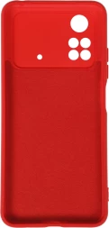 Чехол (клип-кейс) DF для Poco M4 Pro (4G) poOriginal-06 красный (POORIGINAL-06 (RED))