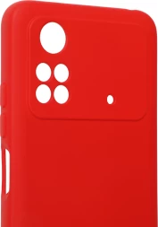 Чехол (клип-кейс) DF для Poco M4 Pro (4G) poOriginal-06 красный (POORIGINAL-06 (RED))