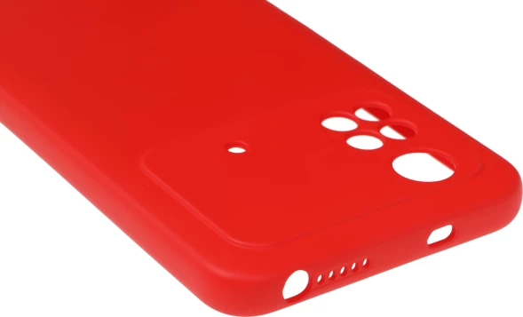 Чехол (клип-кейс) DF для Poco M4 Pro (4G) poOriginal-06 красный (POORIGINAL-06 (RED))