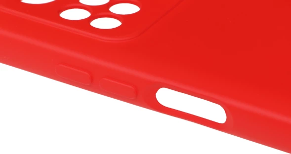 Чехол (клип-кейс) DF для Poco M4 Pro (4G) poOriginal-06 красный (POORIGINAL-06 (RED))