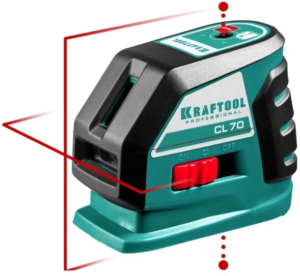Нивелир лазерн. Kraftool 34660-4 цв.луч. красный 2луч.