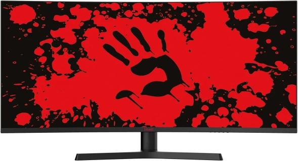 Монитор Bloody 34&amp;quot; MN340W черный VA LED 1ms 21:9 HDMI M/M матовая HAS Piv 300cd 178гр/178гр 3440x1440 180Hz FreeSync DP UW USB 5.7кг