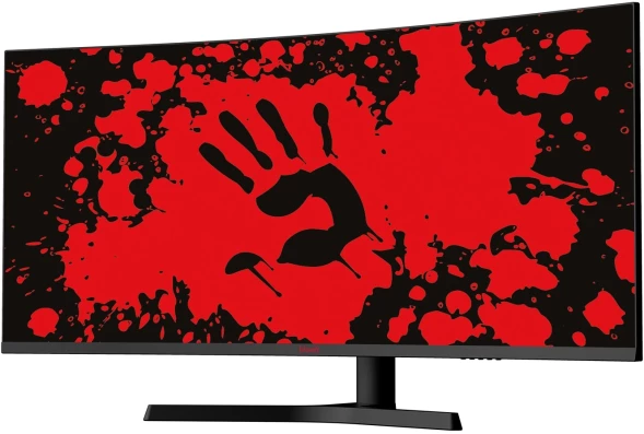 Монитор Bloody 34&amp;quot; MN340W черный VA LED 1ms 21:9 HDMI M/M матовая HAS Piv 300cd 178гр/178гр 3440x1440 180Hz FreeSync DP UW USB 5.7кг