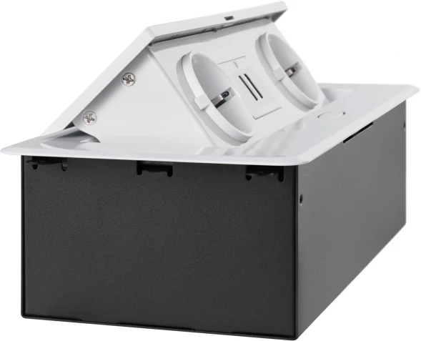 Розетка Cactus CS-SOCKET-EU/USBA-WH для столешницы 26.5x11.8x6.5см белый