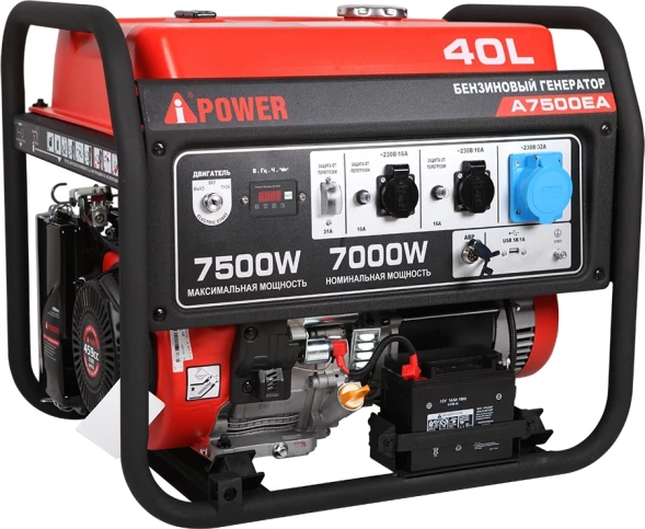 Генератор A-iPower A7500EA 7.5кВт