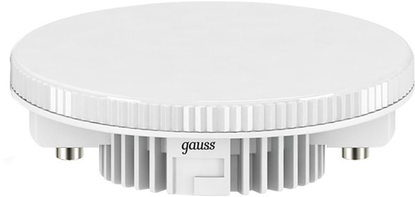 Лампа светодиодная Gauss GX53 6Вт цок.:GX53 таблетка 220B 4100K св.свеч.бел.нейт. (упак.:10шт) (108008206)