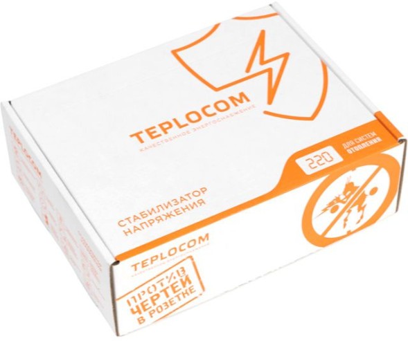 Стабилизатор напряжения Бастион Teplocom ST-222/500-И 150Вт 200ВА серебристый