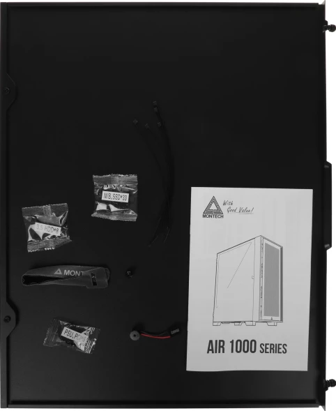 Корпус Montech Air 1000 Lite черный без БП ATX 1x120mm 3x140mm 1xUSB2.0 2xUSB3.0 audio bott PSU