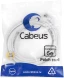 Патч-корд Cabeus PC-UTP-RJ45-CAT.5E-3M-WH U/UTP RJ-45 вил.-вилка RJ-45 кат.5E 3м белый ПВХ