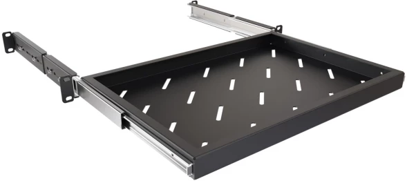 Полка выдвижная NTSS NTSS-MSKB-FS-600-BL 1U нагр.:20кг. 19&amp;quot; 300мм черный