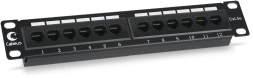 Патч-панель Cabeus PL-12-CAT.5E 10"-DUAL 10" 1U 12xRJ45 кат.5E UTP