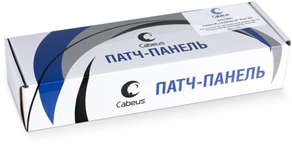 Патч-панель Cabeus PL-12-CAT.5E 10&amp;quot;-DUAL 10&amp;quot; 1U 12xRJ45 кат.5E UTP