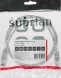 Патч-корд Suprlan 10-0142 UTP RJ-45 вил.-вилка RJ-45 кат.5E 1м серый LSZH 26AWG