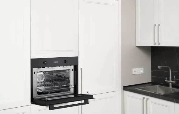 Духовой шкаф Электрический Weissgauff OE 449 PDB Black Edition черный