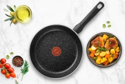 Сковорода Tefal Brut 04234126 круглая 26см покрытие: Mineralia ручка несъемная (без крышки) черный (9100054289)
