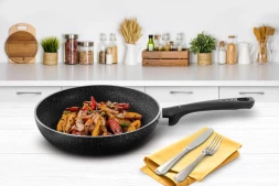 Сковорода Tefal Brut 04234126 круглая 26см покрытие: Mineralia ручка несъемная (без крышки) черный (9100054289)