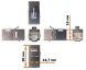 Повторитель портов Lanmaster LAN-KCP45S6A Keystone RJ45 кат.6A стальной