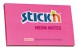 Блок самоклеящийся бумажный Stick`n 21169 76x127мм 100лист. 70г/м2 неон малиновый