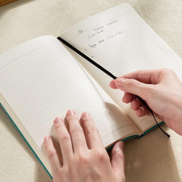 Блокнот Deli EN126LORANGE A5 210х143мм искусст. кожа 96л линейка мягкая обложка оранжевый