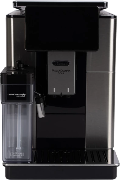 Кофемашина Delonghi Primadonna Soul ECAM610.74.MB 1450Вт черный/серебристый