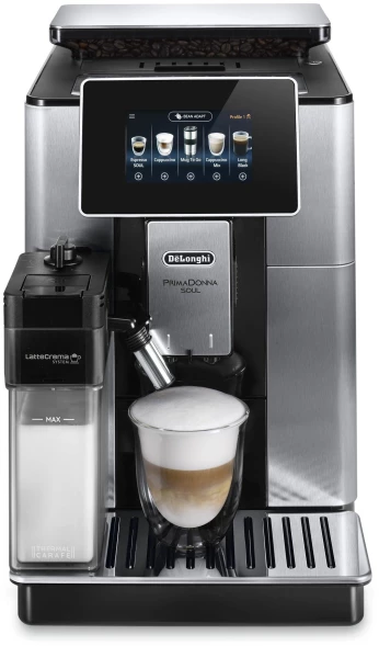 Кофемашина Delonghi Primadonna Soul ECAM610.74.MB 1450Вт черный/серебристый