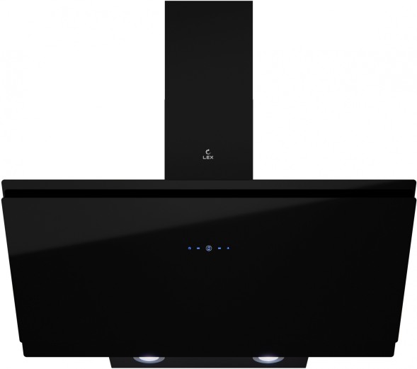 Вытяжка каминная Lex Furia 900 черный управление: сенсорное (1 мотор)