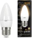 Лампа светодиодная Gauss 9.5Вт цок.:E27 свеча 220B 3000K св.свеч.бел.теп. (упак.:10шт) (103102110)