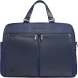 Деловая сумка Piquadro Orion CA6624S136/BLU с отделением для ноутбука 15.6&amp;quot; синяя ткань/натур.кожа