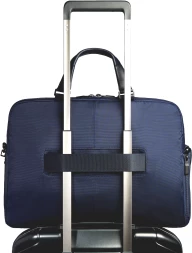 Деловая сумка Piquadro Orion CA6624S136/BLU с отделением для ноутбука 15.6&amp;quot; синяя ткань/натур.кожа