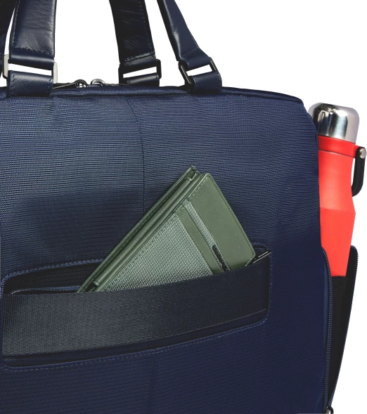 Деловая сумка Piquadro Orion CA6624S136/BLU с отделением для ноутбука 15.6&amp;quot; синяя ткань/натур.кожа