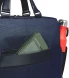 Деловая сумка Piquadro Orion CA6624S136/BLU с отделением для ноутбука 15.6&amp;quot; синяя ткань/натур.кожа