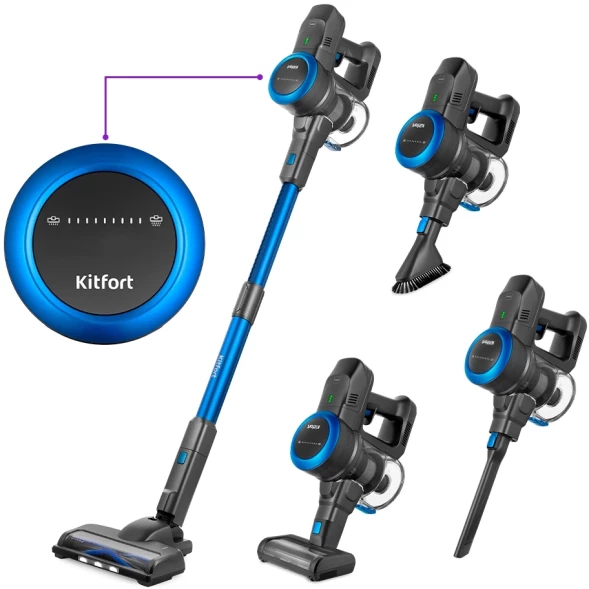 Пылесос ручной Kitfort КТ-5175-1 220Вт синий/черный