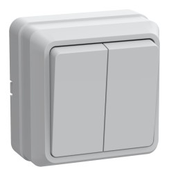 Выключатель IEK Октава откр. 2кл. IP20 белый (EVO20-K01-10-DC)