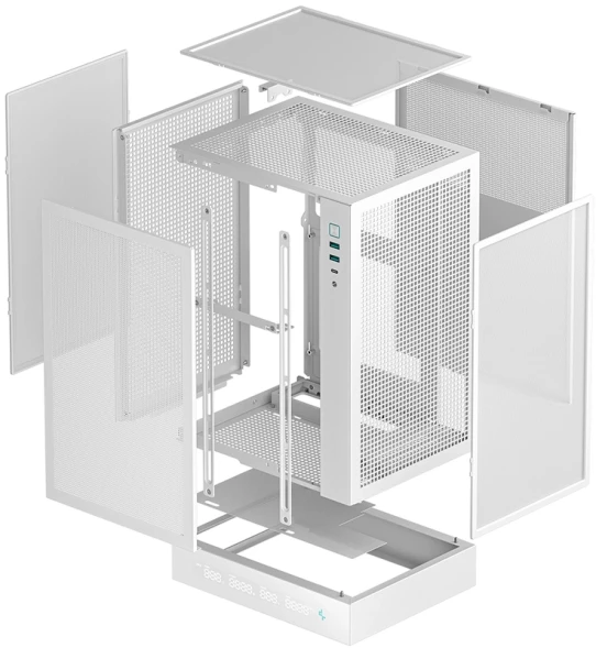 Корпус Deepcool CH170 DIGITAL белый без БП mATX 1x120mm 1xUSB2.0 1xUSB3.0 audio bott PSU