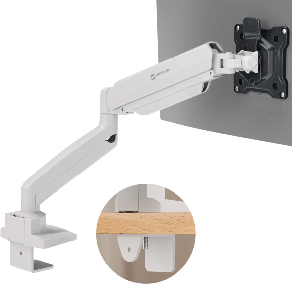 Кронштейн для мониторов Onkron G80 BW черный/белый 13&amp;quot;-32&amp;quot; макс.10кг настольный поворот и наклон верт.перемещ.