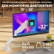 Кронштейн для мониторов Onkron G80 BW черный/белый 13&amp;quot;-32&amp;quot; макс.10кг настольный поворот и наклон верт.перемещ.