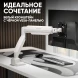 Кронштейн для мониторов Onkron G80 BW черный/белый 13&amp;quot;-32&amp;quot; макс.10кг настольный поворот и наклон верт.перемещ.