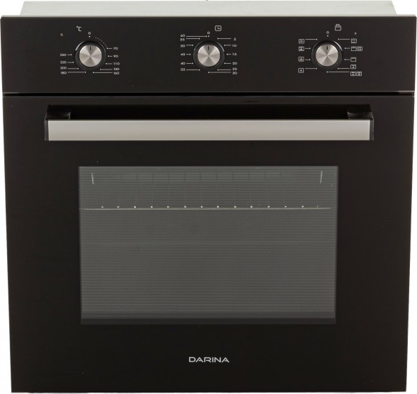 Духовой шкаф Электрический Darina 1V5 BDE 112 707 B черный/стекло черное