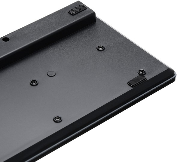 Клавиатура Оклик 550ML черный USB slim Multimedia LED