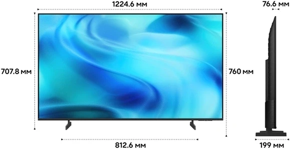 Телевизор LED Samsung 55&amp;quot; UE55U8000HUXPY черный/серый 4K Ultra HD 60Hz DVB-T2 DVB-C DVB-S2 USB WiFi Smart TV