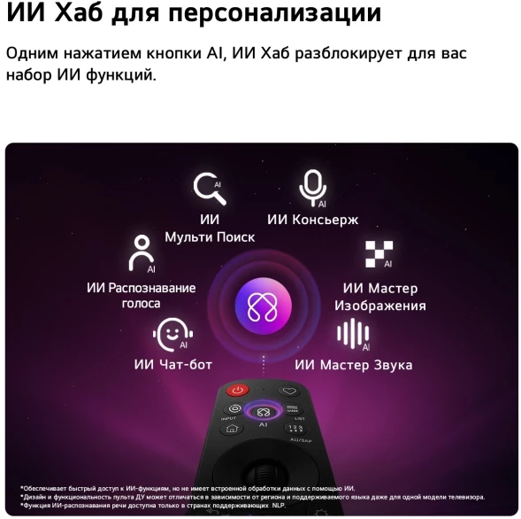 Телевизор OLED LG 55&amp;quot; OLED55G6RLA.ARU атласное серебро 4K Ultra HD 120Hz DVB-T2 DVB-C DVB-S2 USB WiFi Smart TV (RUS)